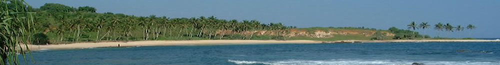 sonnige Tropenküste mit einladendem weißen Sandstrand